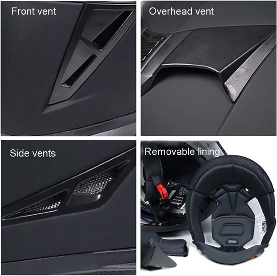 Caberg Duke II Smart Systeemhelm motorhelm - Zwart - Advertentie 826681