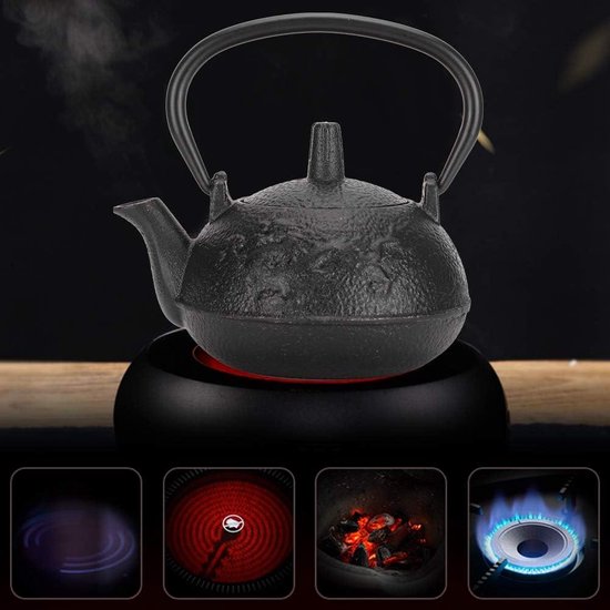 Theepotten Gietijzeren Theepot Japanse Theepot 30.4oz/0.9L Theepotten Japanse Stijl Ongecoate Theepot Ijzeren Theepot Ijzeren Pot, Peony Grote Ijzeren Pot Japanse Gietijzeren Theepot