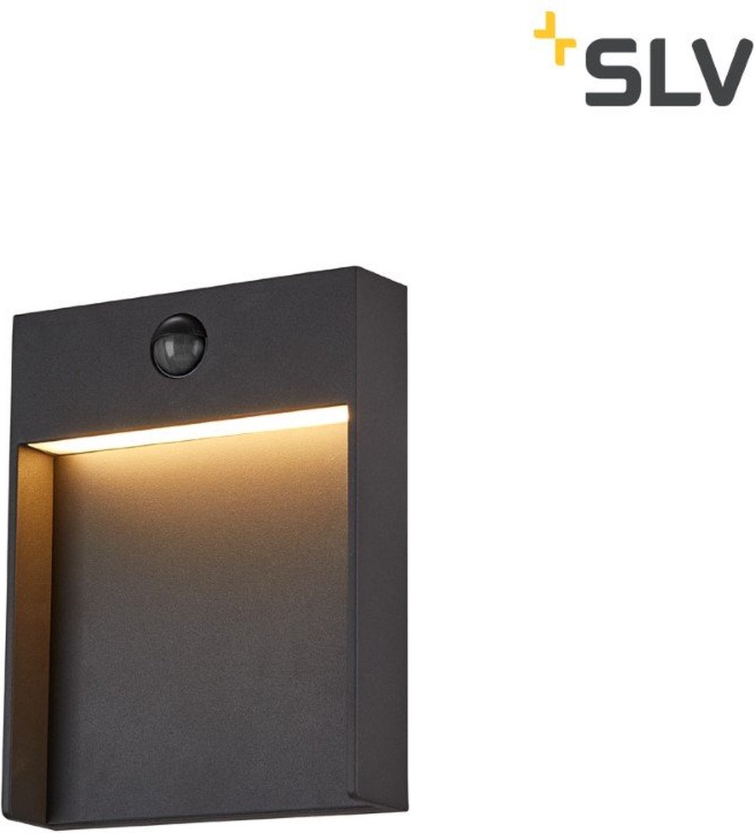 SLV buiten wandlamp Flatt Sensor - antraciet
