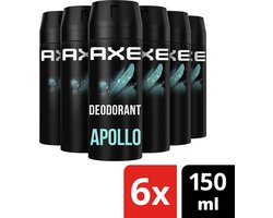 Axe - Deodorant Bodyspray Apollo - 6 x 150 ml - Voordeelverpakking