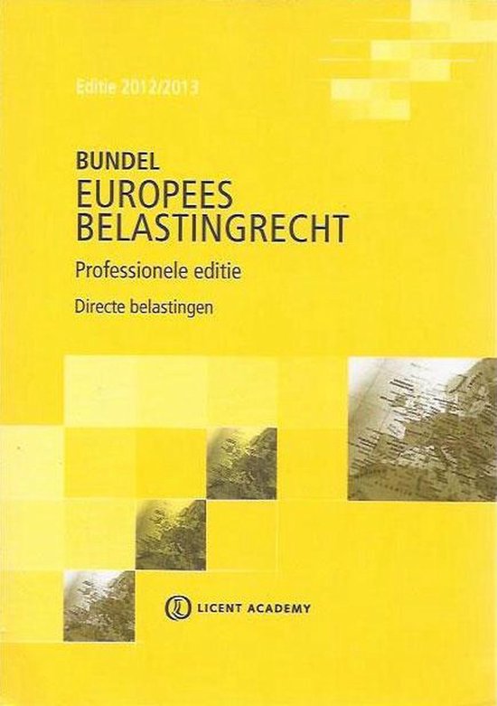 Bundel Europees belastingrecht - cover