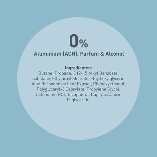 Deoleen 0% Aluminium - Deodorant Sensitive - 24 uur effectieve bescherming - 0% parfum & 0% alcohol - Dermatologisch getest - Anti-witte strepen - 150 ml