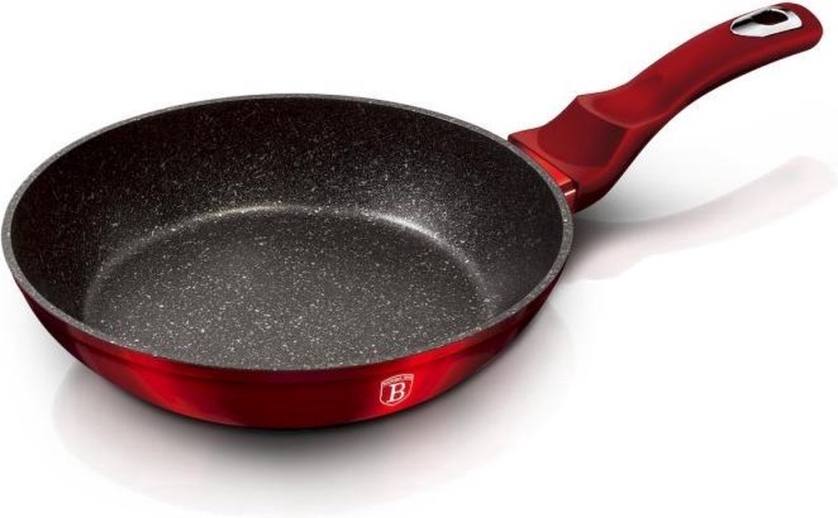 Berlinger Haus 1251 - Koekenpan Burgundy 20 Cm Aluminium Rood/zwart