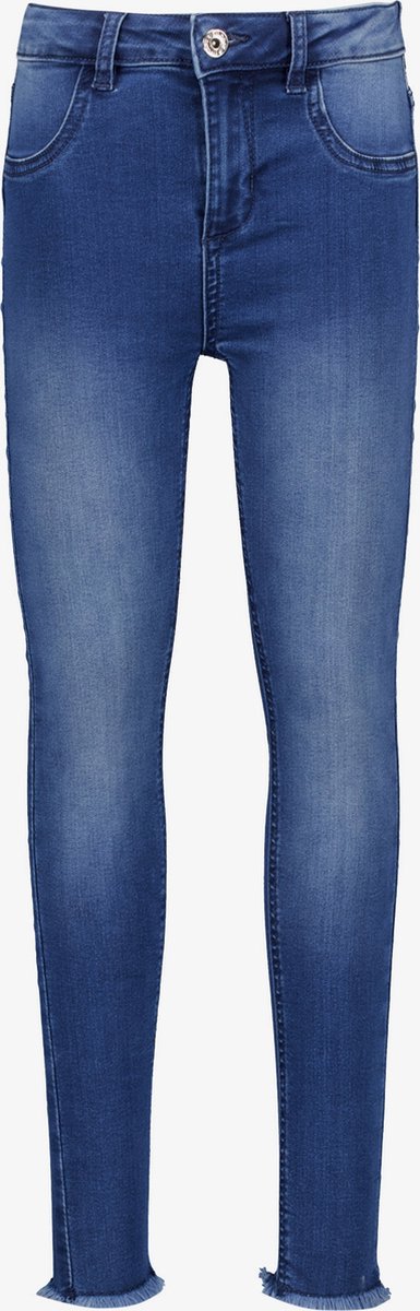 TwoDay meisjes skinny jeans donkerblauw - Maat 140