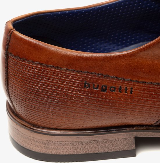 Chaussures à lacets homme en cuir Bugatti - Cognac - Taille 41