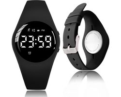 DailySupplies® Stappenteller Horloge - Stappentellers - Dames - Zwart
