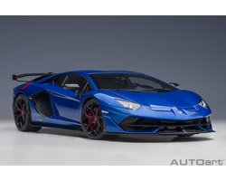 AUTOart 1/18 Lamborghini Aventador SVJ, Blu Nethuns
