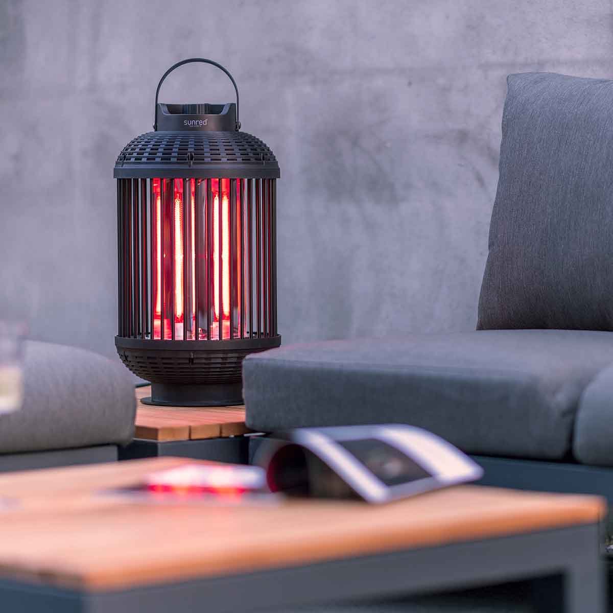 Sunred Dark 1200 W - Tabletop patio heater - Black
