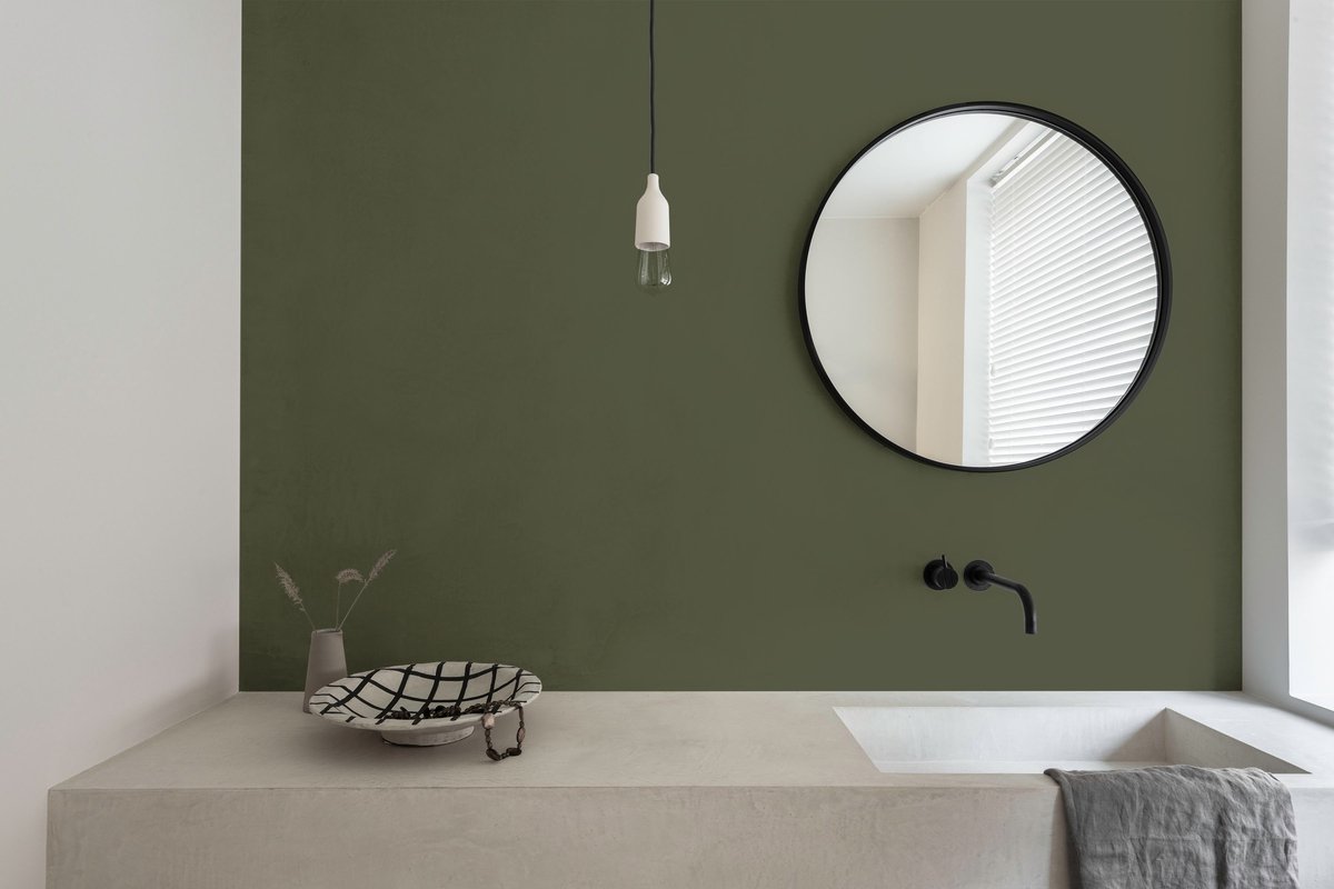 Flexa - Creations Muurverf Extra Mat - Mossy Green - Mengverf - 1 L – foto 4