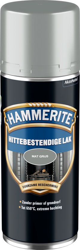 Hammerite - Hittebestendige Lak (Spray) - Grijs - 400 ML