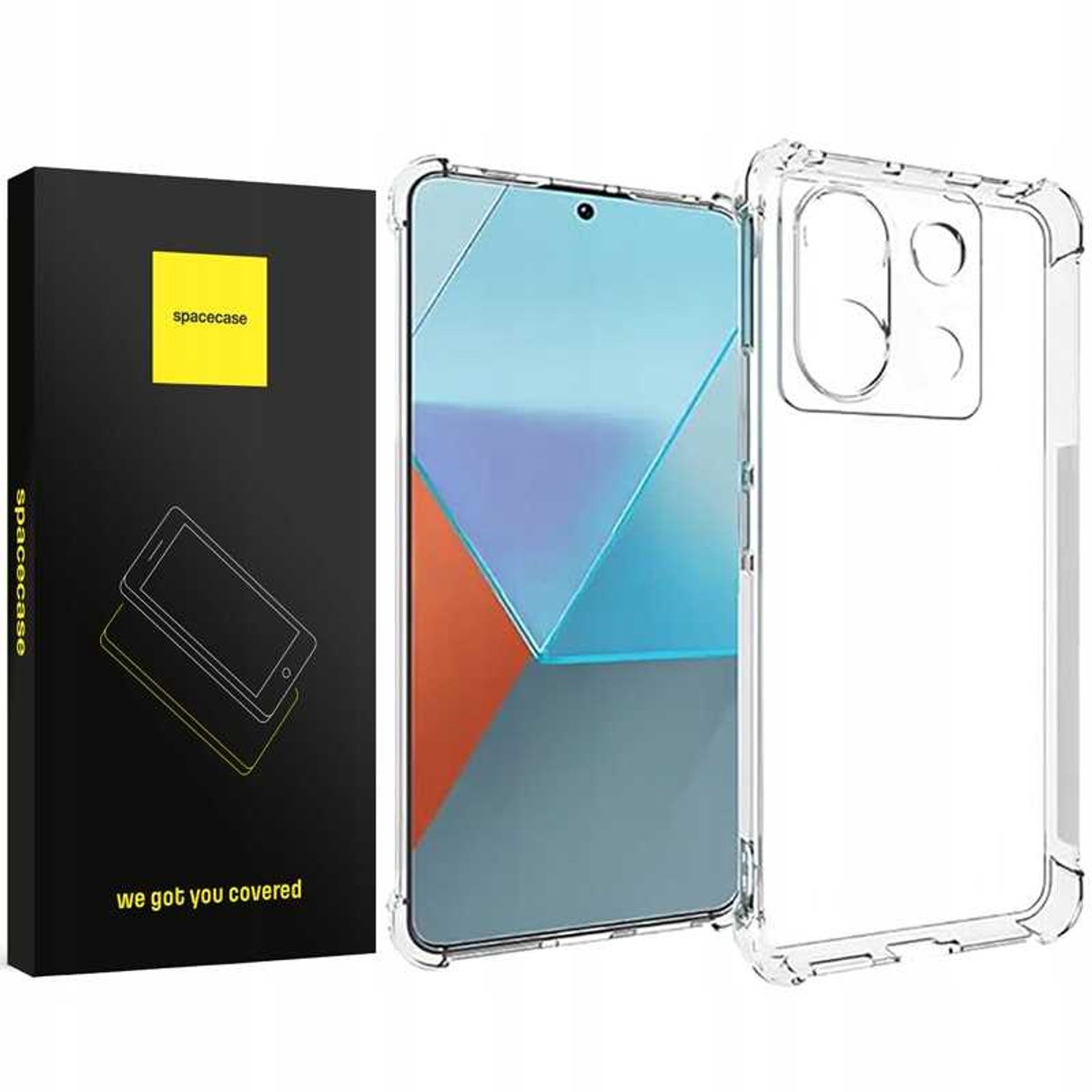 Spacecase Case Anti-Shock Cover Voor Xiaomi Redmi Note 13 5G