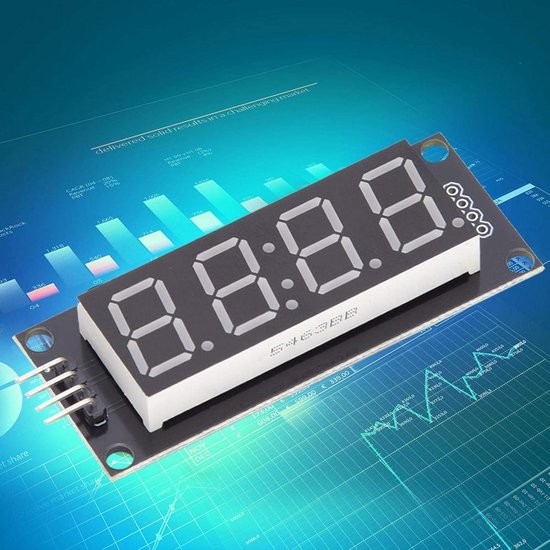 Displayer Module In Arduino 4-cijferig 7-segment display module voor Arduino - LED segmenten ...