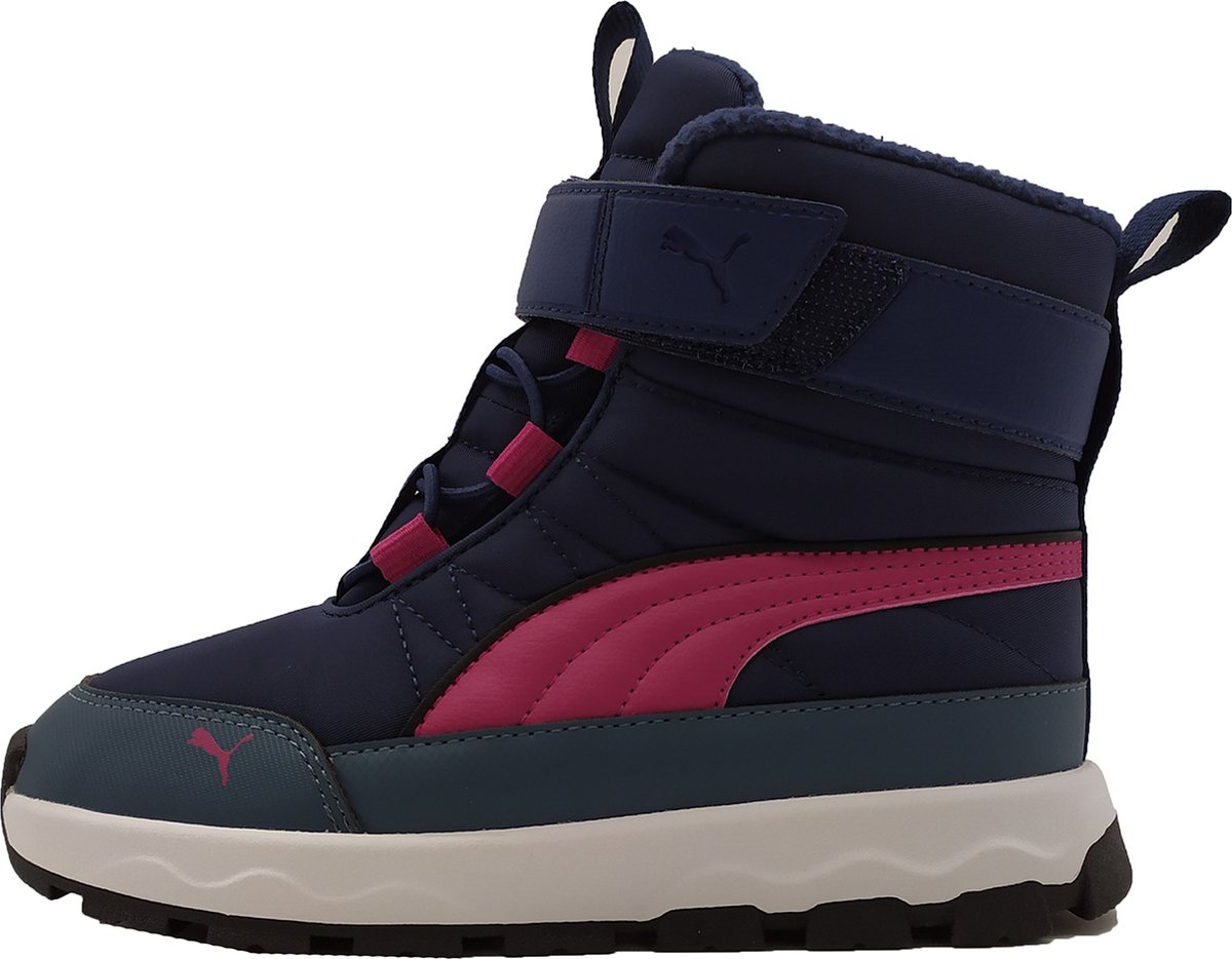 Puma Evolve Boot AC+PS Unisex Kids Sneaker gevoerd 392645 06 Blauw