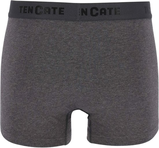 Donkergrijs gemêleerde shorty met een donkere tailleband met 'TEN CATE' logo.