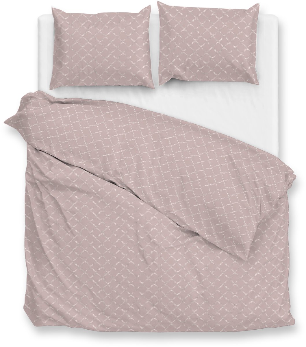 Zohome Linea-di-Satinado Dekbedovertrek - 100% Katoen-Satijn - 240x220 - Roze