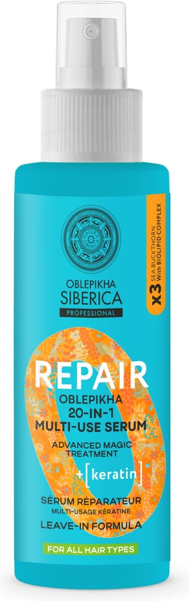 Oblepikha o keratine repair multifunctioneel serum 200 ml serums|Oblepikha o keratin repair multifunction serum 200 ml de serum|Sérum multifonction réparateur à la kératine oblepikha o 200 ml de sérum