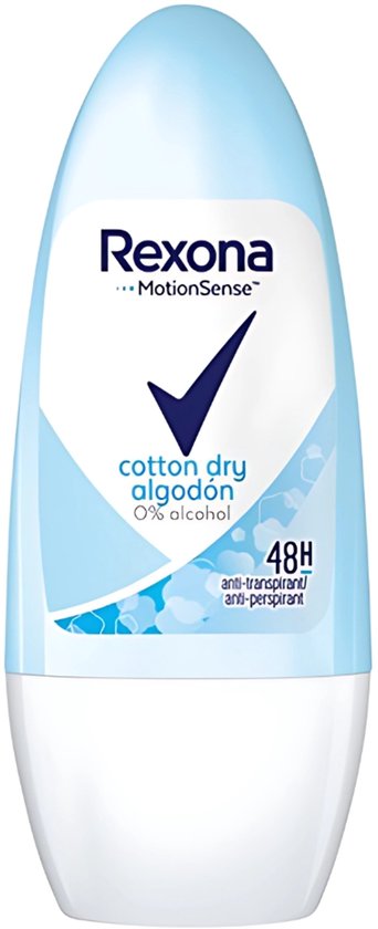 Rexone Rexona - Deodorant Roller - Motion Sense - Cotton dry - 0% Alcohol ...