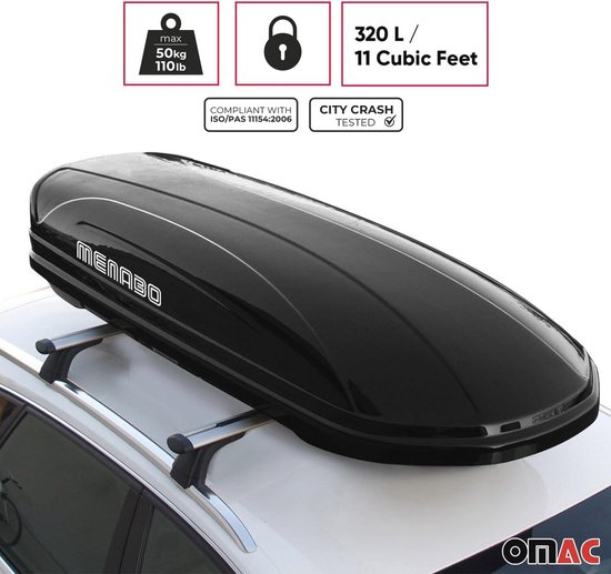 Ruime Dakkoffer 320L voor Auto - Ideaal voor Bagage, Ski's en Campingequipment — afbeelding 2