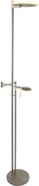 Lampadaire Design réglable | 2 lumières | gris / transparent | verre / métal | Ø 27 cm | 185 cm | lampadaire / lampadaire | design contemporain