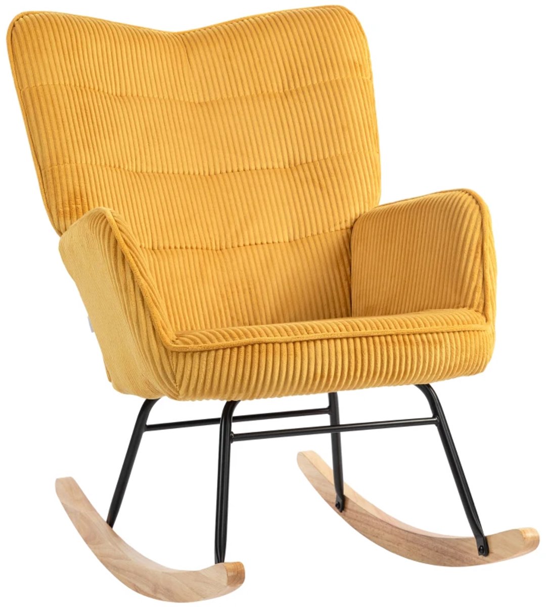 Fauteuil - Relaxstoel - Relaxfauteuil - Stoel - Met armleuning - Voor één Persoon - Geel