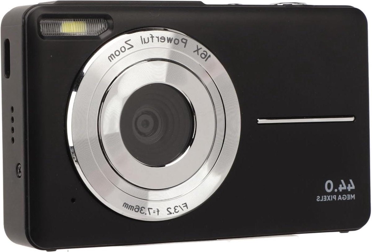 FHD 1080P IPS Point-and-shoot-camera met 16x Zoom 44 MP Autofocus Vlogcamera voor Tieners - Digitale Camera met strepen .