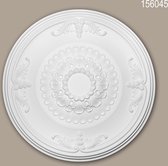 Rosace 156045 Profhome Élement décorative Élement pour plafond style Néo-Empire blanc Ø 66,3 cm