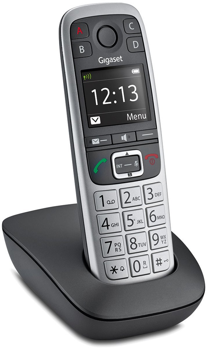 Gigaset E560 Analoge-/DECT-telefoon Zwart, Zilver