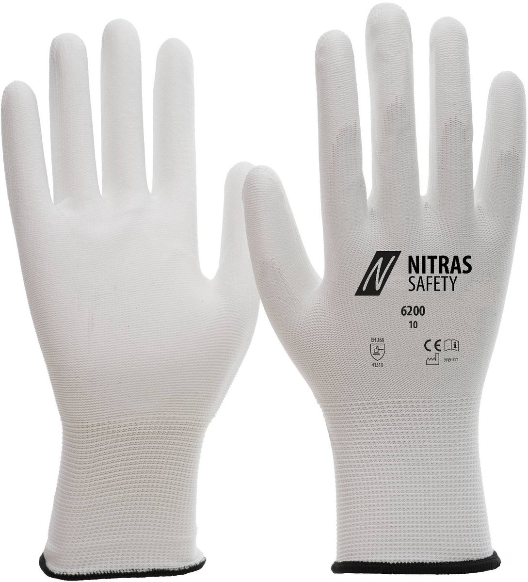 Nitras 6200 werkhandschoen - maat 3XL - nylon handschoen - 12 paar