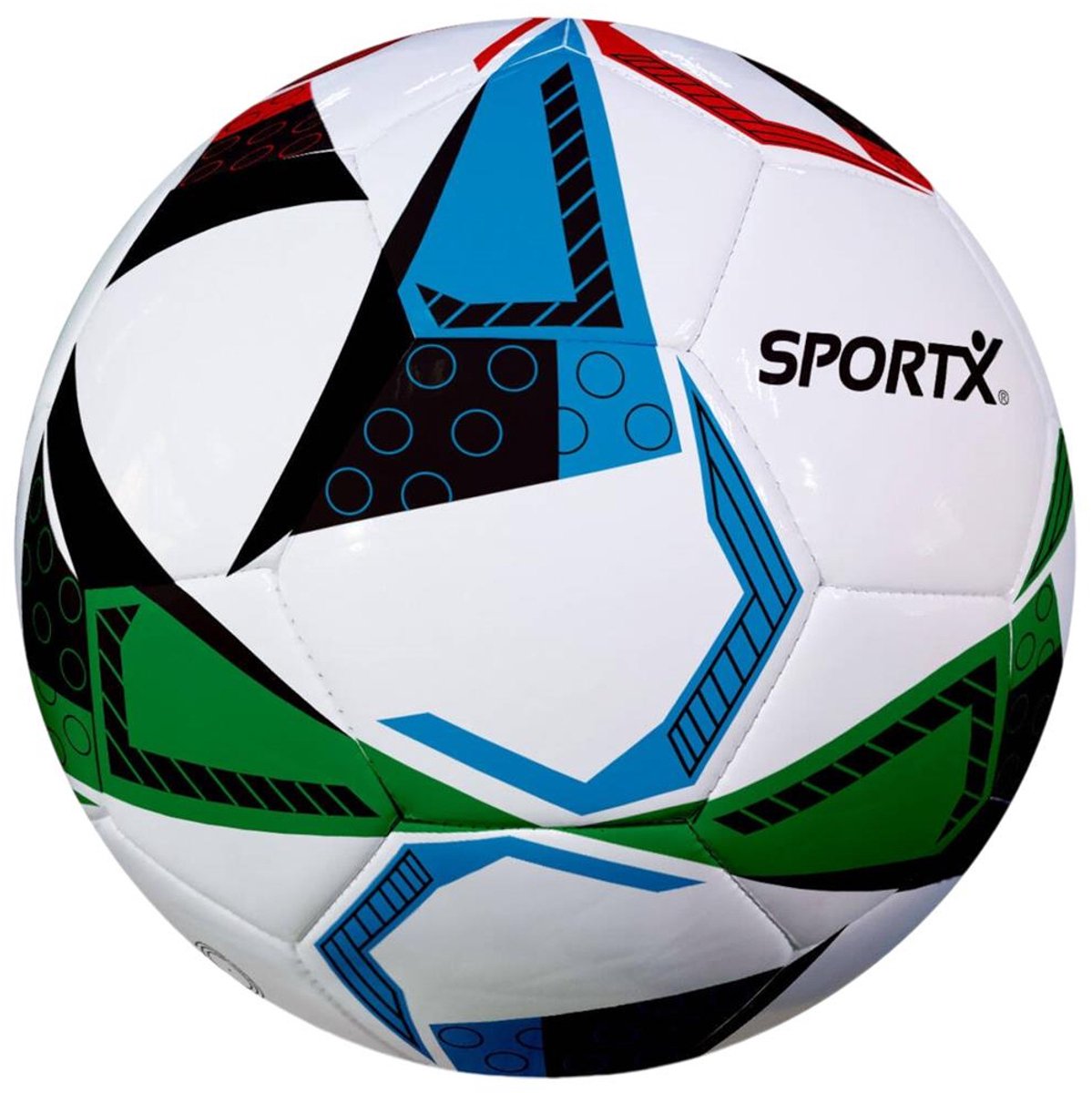 SportX Voetbal Triangle Froster 330-350 g Wit/Groen/Rood/Blauw