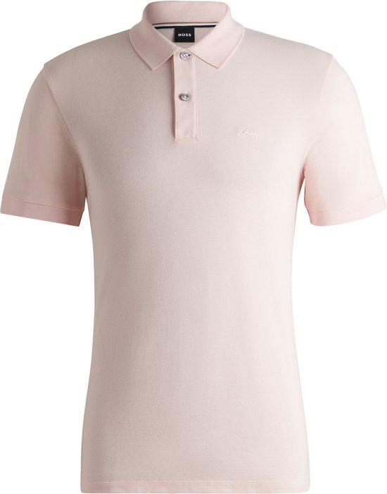 BOSS Pallas regular fit polo - pique - lichtroze