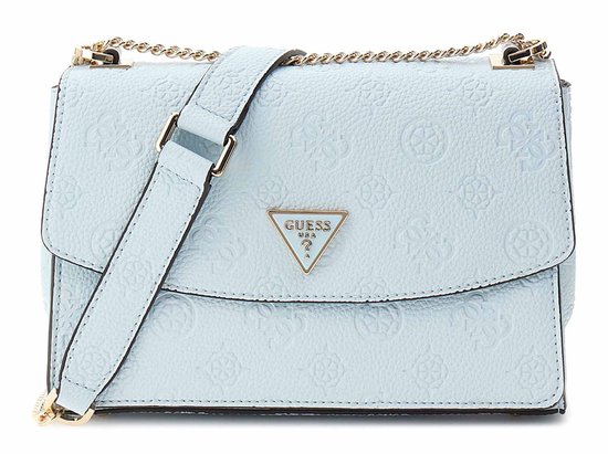 GUESS Sac à épaule bandoulière Cresidia Convertible Xbody Flap Powder Blue Bleu clair