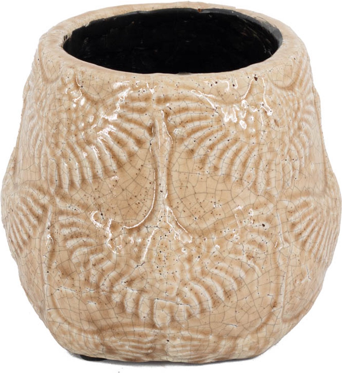 Homebound by Kolony HomeBound by KY | Aardewerk vaas kraanvogel small | 16x16x14,5cm | bloemenvaas keramiek Roze