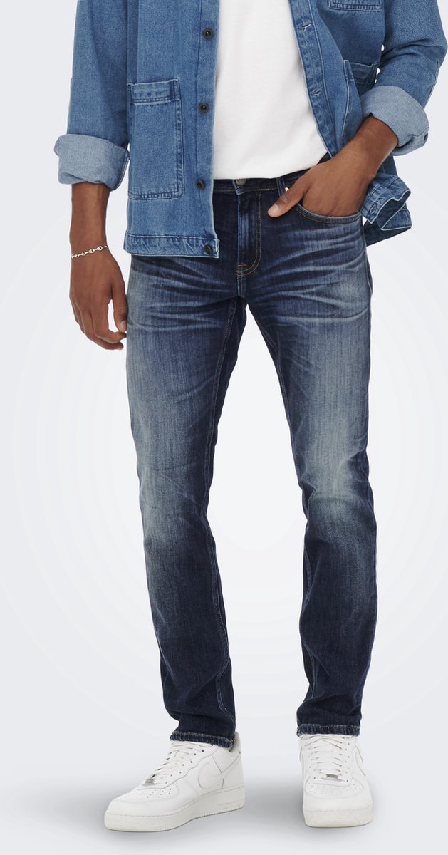 ONLY&SONS - ONSWEFT REG. DB 3251 A14 DNM NOOS - Heren - Jeans