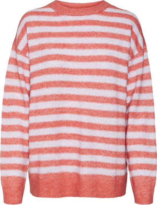 VERO MODA - VMMARCIA LS LONG O-NECK PULLOVER GA BOO - Dames - Gebreide truien