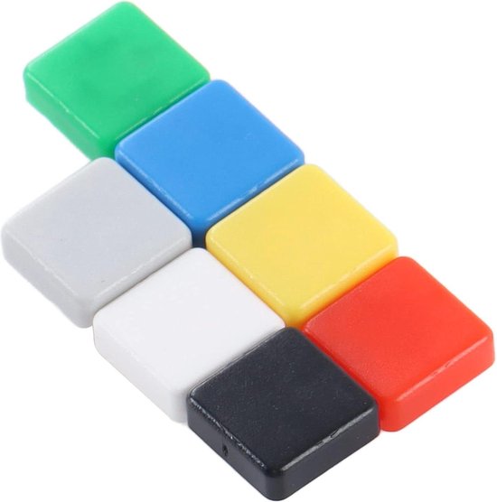 350 Stks Micro Momentary Tact Button Switch Caps 7 Kleur - Vierkante ...
