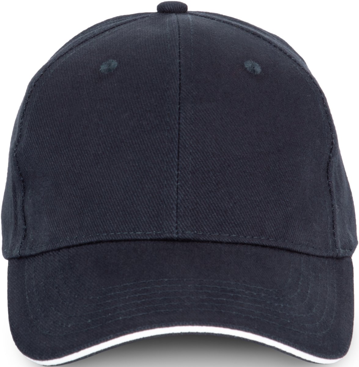 K-up Pet van biologisch katoen met contrasterende bies - 6 panelen KP198 - Navy / White - One size