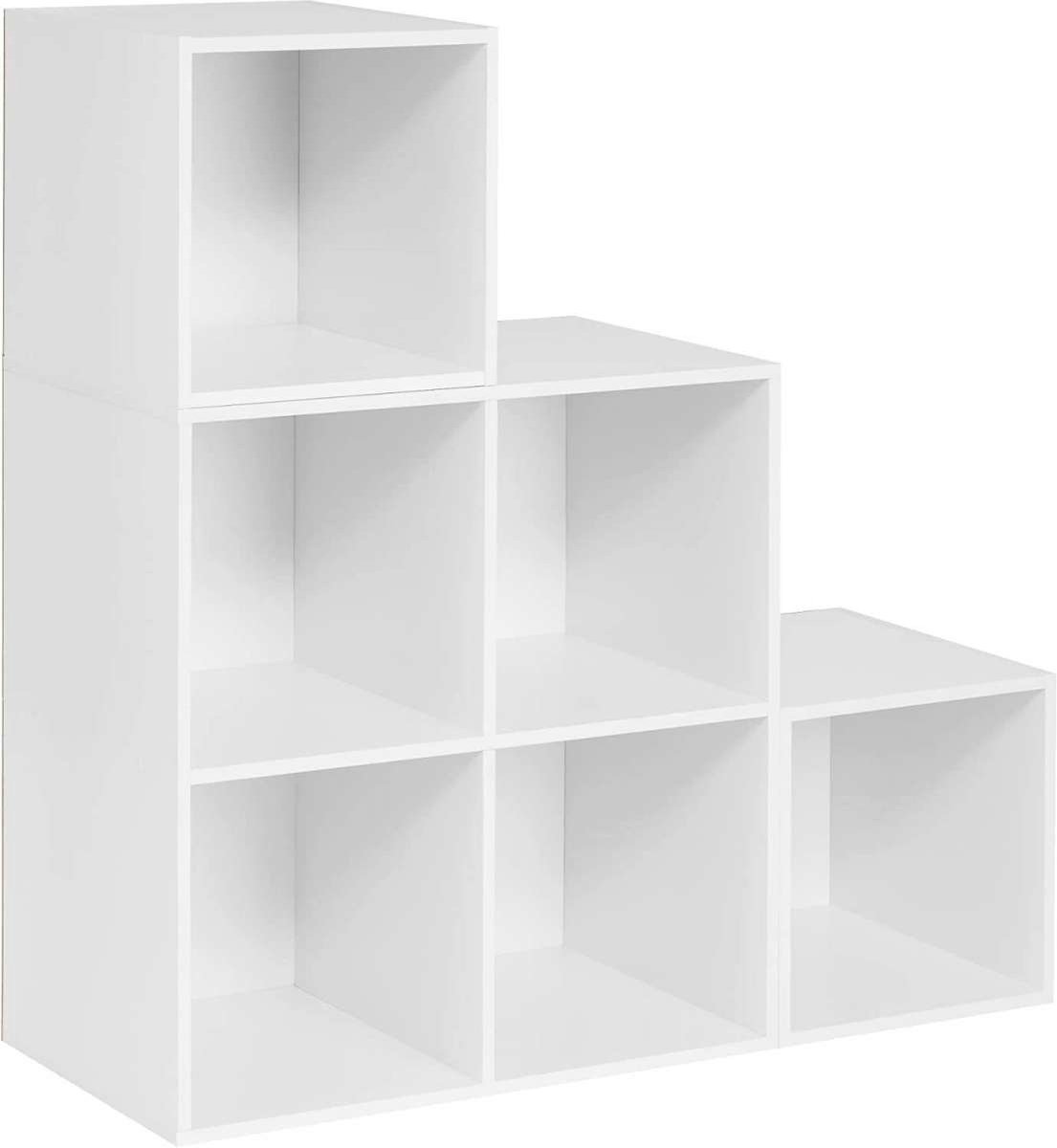 Bolt Edge Open Boekenkast - Wit - 6 vakken - 90x90x30cm - Voor woonkamer of kinderkamer