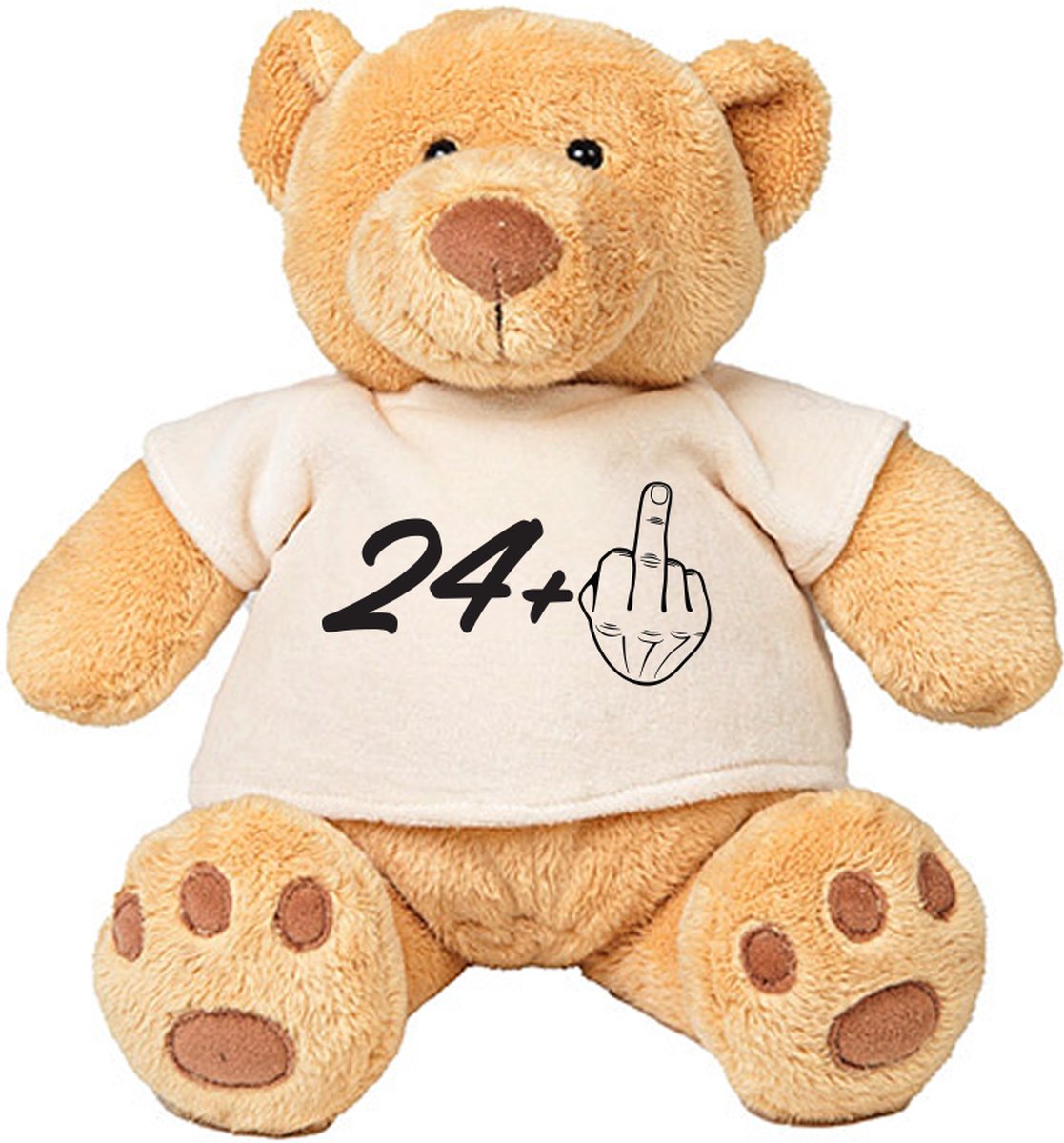 Pluche Beer 25 Jaar feest  knuffel  cadeau  beertje  verjaardag