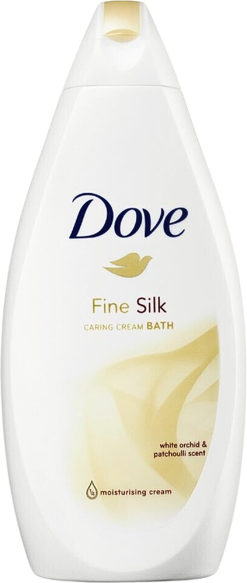 Bol.com Dove Fine Silk Caring Cream Bath Women - 750 ml - Badschuim aanbieding
