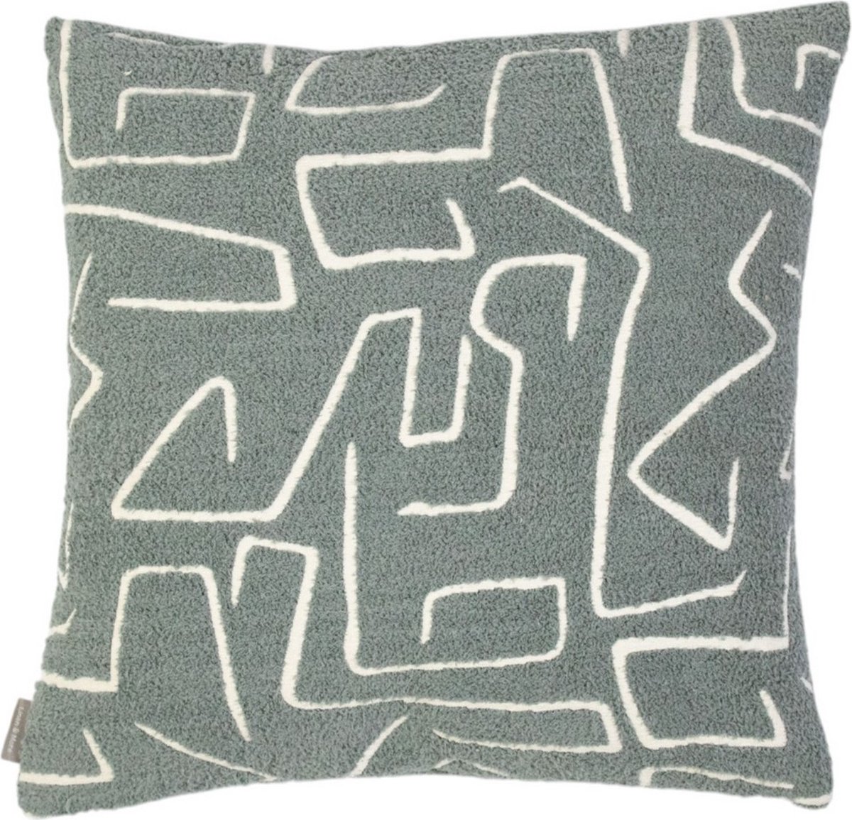Mars & More Roy chenille jaquard kussen donkergrijs 45x45cm