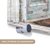 MuchoWow® Peinture sur Verre - Voir à Travers - Campagne - Paysage - Soleil - 90x90 cm - Peintures sur Verre Acrylique - Photo sur Glas