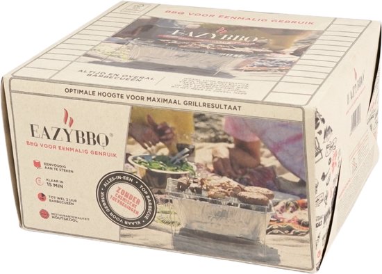 Eazy BBQ wegwerpbarbecue 30 cm — afbeelding 5