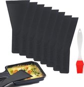 8 stuks antiaanbaklaag mengen raclette spatel kaas hittebestendig dun voor