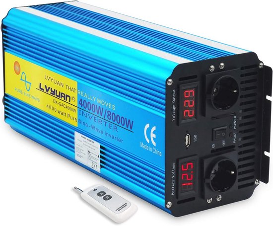 Convertitore Di Tensione 4000W 8000W 12V/24V A 230V Inverter Con - Foto 10