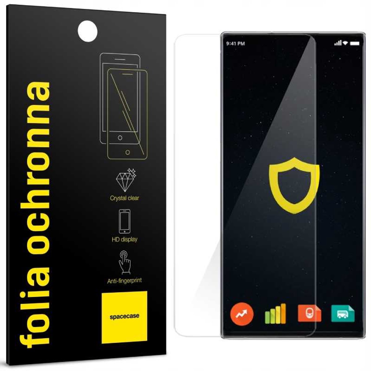 Spacecase Hydrogel Gehard Glas Voor Samsung Galaxy Note 10+ Beschermende