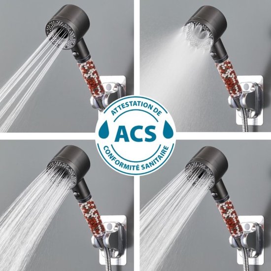 MineralStream U2122 Ionic Shower Head 2.0 | Douche Des Pierres Minérales Pour L'eau Dure - Mineral