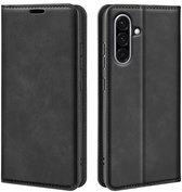 Étui Bookcase de Luxe MobyDefend Samsung Galaxy A36 - Fermeture magnétique - Zwart - Compatible avec : Samsung Galaxy A36