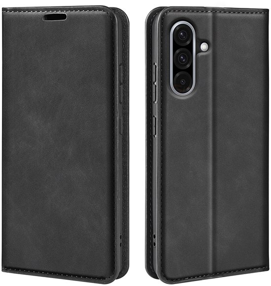Samsung Galaxy A36 - Galaxy A56 Hoesje - MobyDefend Luxe Wallet Bookcase (Magnetische Sluiting) - Zwart - GSM Hoesje - Telefoonhoesje Geschikt Voor: Samsung Galaxy A56 & Samsung Galaxy A36