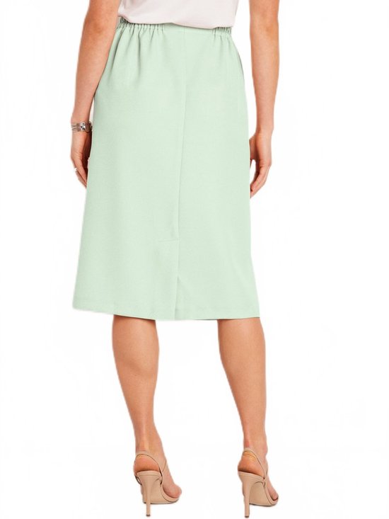 Jupe crayon longue en gabardine