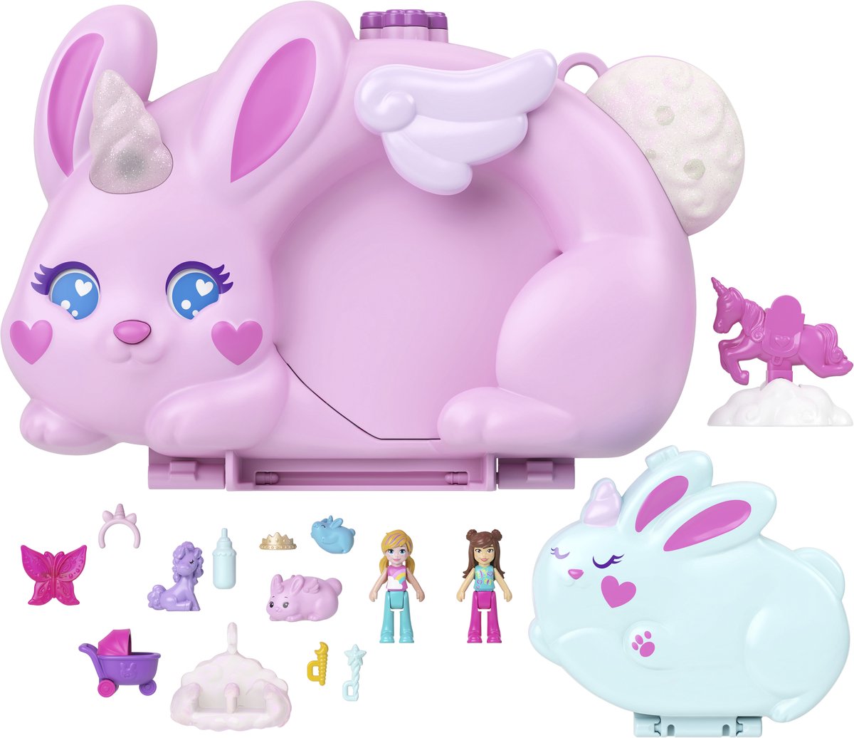 Polly Pocket 2-in-1 Konijntjesplezier - Tasje met compacte speelset — afbeelding 4